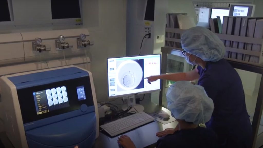 Система замедленной фотосъемки, при которой рост эмбриона наблюдается и контролируется каждый час